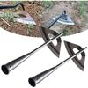 All-Steel Hardened Hollow Garden Hoe, Durable Long Handle Weeding Tool, Farm Planting, Loosening Soil, Sharp Weed Puller Tool for Gardening