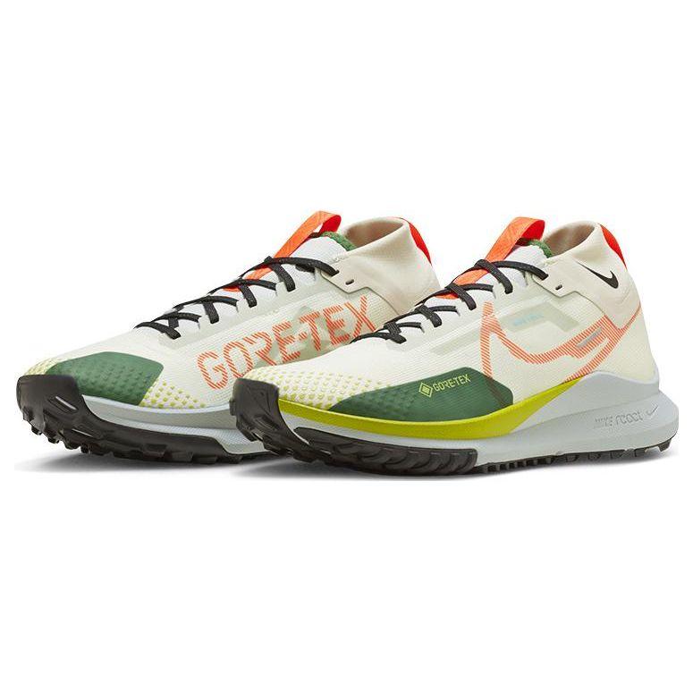 Nike React Pegasus Trail 4 GORE-TEX Coconut Milk Cactus Green Men Sneakers Cream Light-Silver Safety-Orange FN3430-180