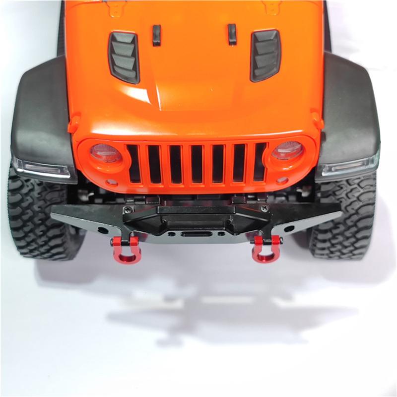 For Mangniu 128 Wrangler Upgraded The Modified Metal Aluminum Alloy Bumper Back Bar And Trailer Buckle