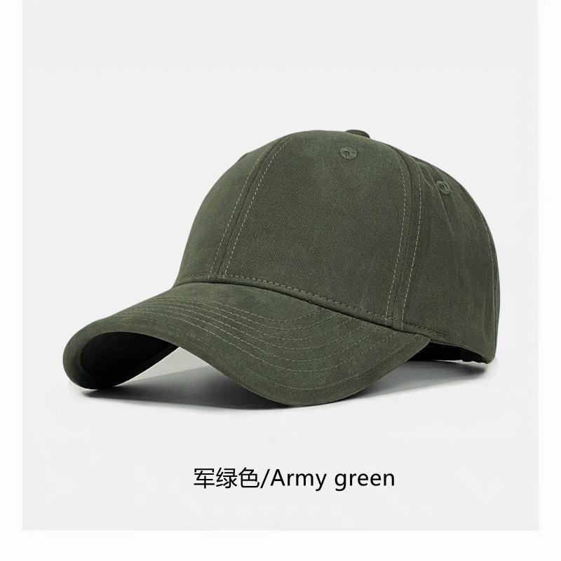 Top baseball cap women's wide brim big face suitable for enlarged and deepened peaked cap men