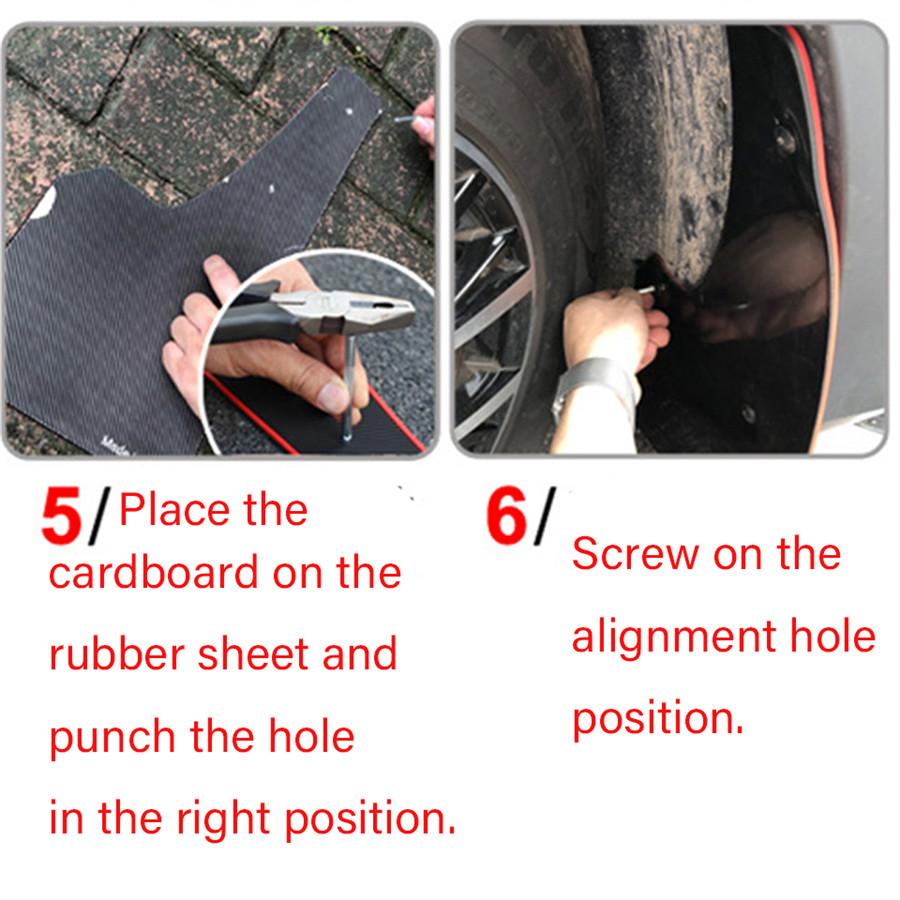 2 ШТ. Тяжелый Автостайлинг Спорт Брызговик Брызговики Крыло Накладка Для Honda Civic 200