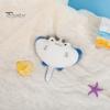 Lovely Devil Rays Fish Plush Pendant Cartoon Marine Animal Doll Plushies Ornament Soft Stuffed Animal Purse Charms Keychain Pendant Girl Toy Gifts