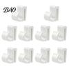 Garden Light Cord Organizers Outdoor String Clips, Black Plastic Organize Hooks, Holiday Lighting Accessories Weather Resistant Snap-on Fasteners for