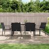 VidaXL 7-piece Garden Dining Set Cushions Braided Resin Steel 3186964