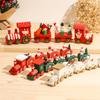 Christmas Train Merry Christmas Wooden Decorations for Home Cristmas Ornament Xmas Navidad Noel Gifts Happy New Year Gifts