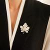 Винтажная брошь яркий кленовый лист золотого цвета Модные трендовые броши для женщин мужчин для вечеринок подарки