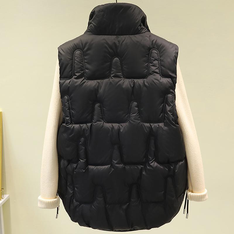 Autumn Winter Vests for Women 2023 New Fashion Thick Warm Zipper Sleeveless Parkas Korean Style Women's Winter Coat