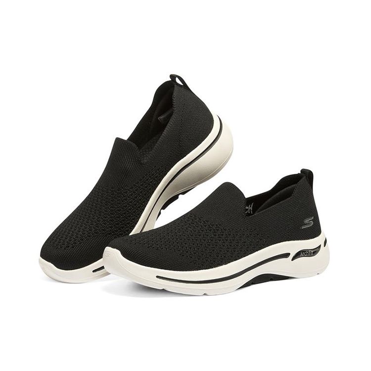 Skechers Go Walk 5 Тканевые Удобные Легко надевать Низкие Повседневная обувь для образа жизни Женские кроссовки Черный 124418-BKW