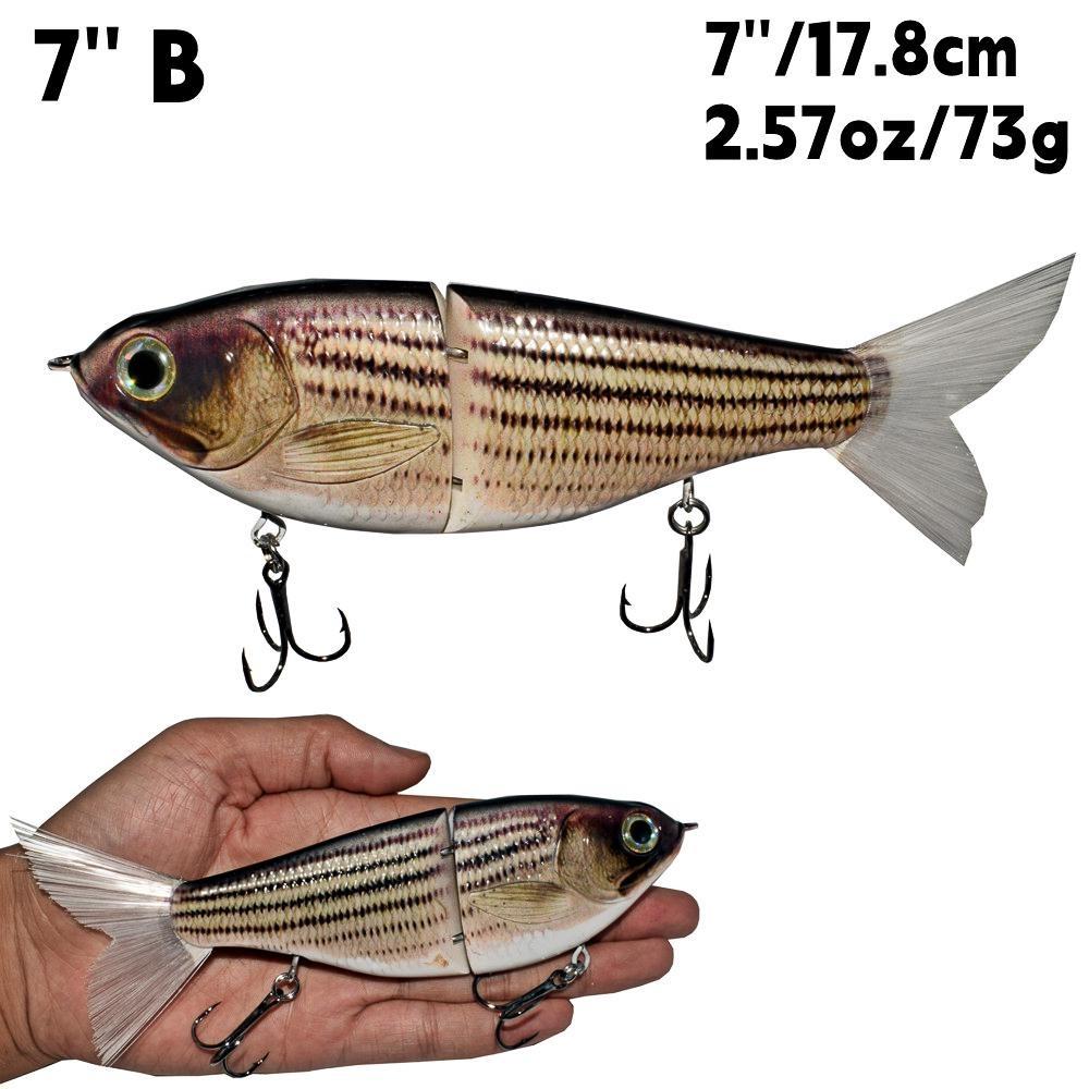 Рыболовные приманки, 2 шарнирные приманки для плавания, воблер, Реалистичная рыба, жесткая приманка, рыболовный крючок, приманки для форели, окуня, окуня, мускуса, 4 дюйма, 7,8 дюйма