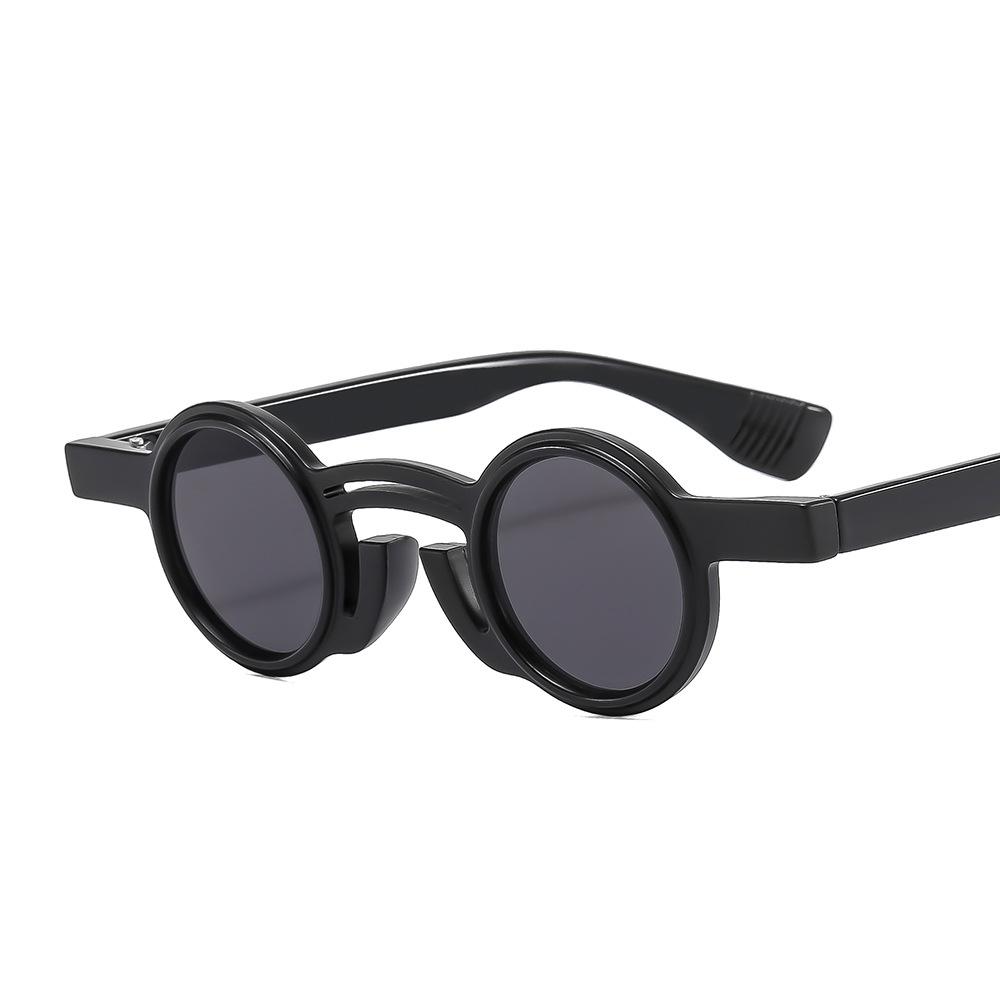 Newest 2024 Trend Punk Round Sun Glasses Small Frame Custom Sunglasses