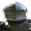 Authentic Medieval Barbuta Helmet Handmade
