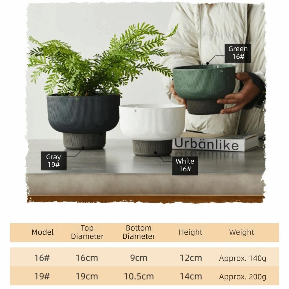 Self Watering Hanging Flower Pots White Green Grey Plant Flowerpot Planter Indoor Plants
