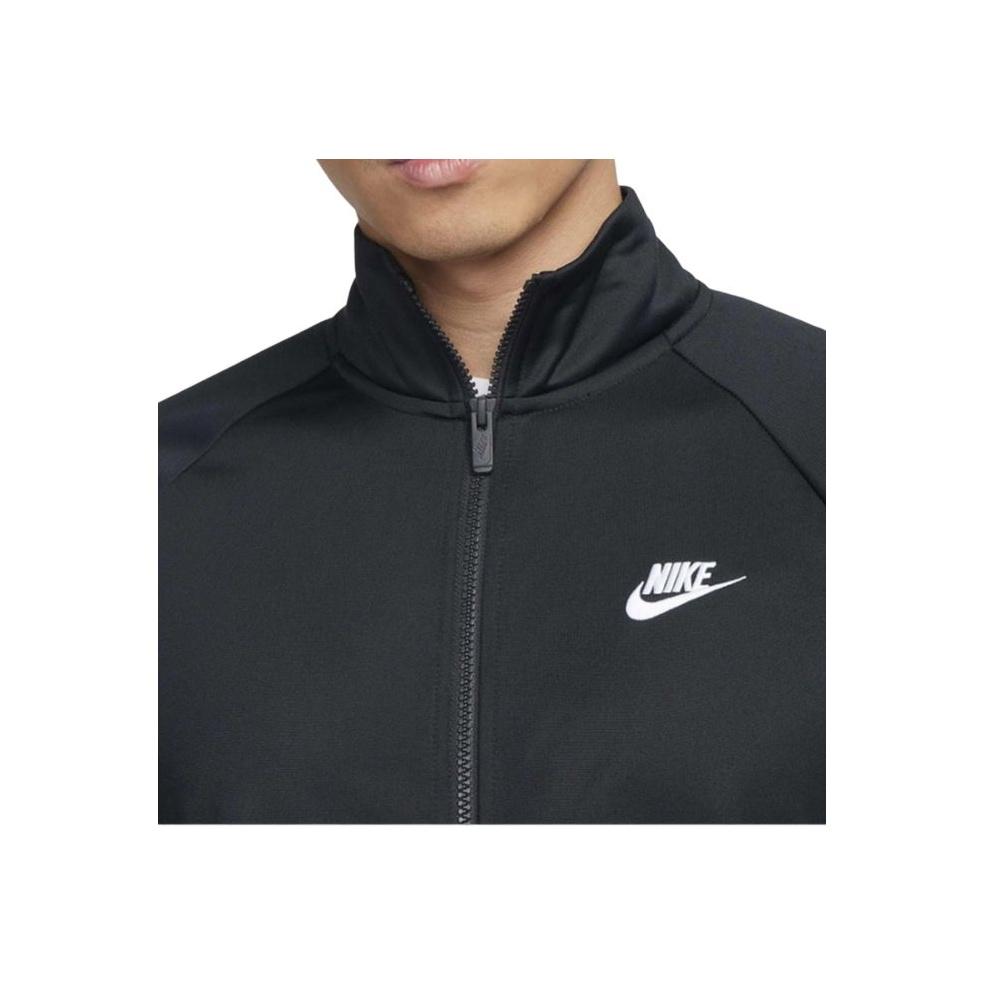 Nike Куртка с длинным рукавом и принтом логотипа на молнии, мужская черная FB7352-010