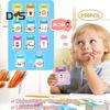 1 Set Talking Flash Card Educational Toy with 112/255 Cards Kids Early Education Machine Travel Preschooler Toddlers ABC Words Reading Learning Toy