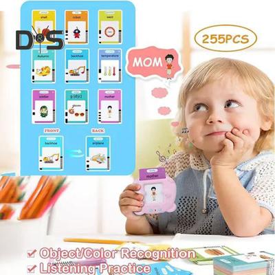 1 набор говорящих флеш-карточек, обучающая игрушка с 112/255 карточками, машина для раннего обучения детей, путешествия, дошкольники, малыши, алфавит, слова, чтение, обучающая игрушка