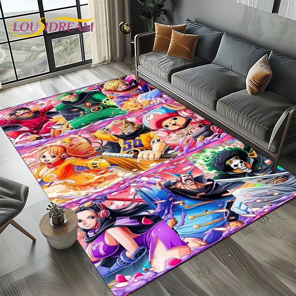3D One PIECE-E Japan Anime Cartoon Carpet Rug for Living Room Bedroom Home Sofa Decoration,Kids Play Area Rug Non-slip Floor Mat