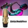 Akindou E Flat Alto Saxophone Mouthpiece with 2 Reeds and 2 Mouth Cushions Jazz (Golden Ligature)