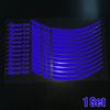 12pcs Car 18-21in Rim Protective Decal Tape Wheel Reflective Warning Strip Tire Sports Styling Decoration Sticker Accessories