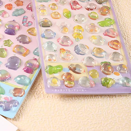 Милые объемные 3D наклейки Каваий смола животное мультяшная наклейка Крошечные DIY наклейки для скрапбуков ноутбуков бутылок для воды