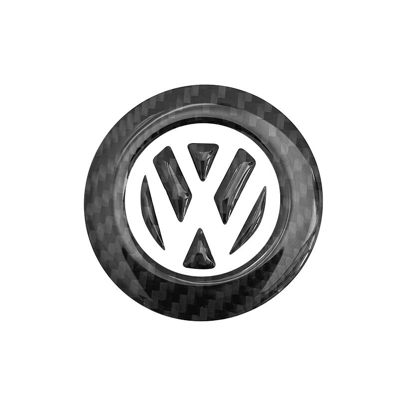 Cup Holders PXPT-TXV New Carbon Fiber Car Steering Wheel Sticker For VW Volkswagen Golf 6 7 Polo CC Tiguan Passat Decorative Sti