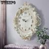 Retro Wall Clock Living Room Simple Fashion Wall Watch Bedroom Silent Quartz Clock Modern Clock