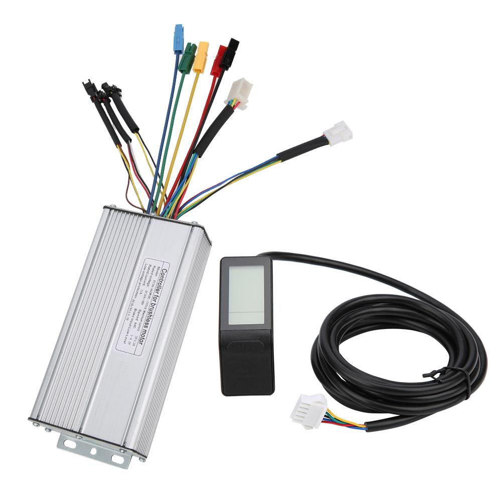 36V 48V 30A Brushless Controller Electric Bike KT LCD4 Display Screen Kit Normal Connector