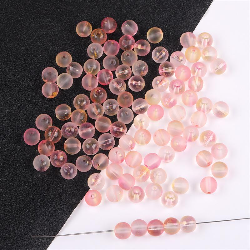 Аксессуары для украшений своими руками: 50 матовых стеклянных бусин с золотым порошком для ожерелий, браслетов, сережек