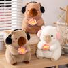 Cute Kapibala Capybara Doll Persimmon Persimmon Ruyi Monkey Doll Guinea Pig Plush Toy Doll Children's Pillow