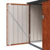 Garden Storage Box Brown 151.5 x 82 x 110.5 cm Steel