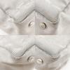 CHANEL Tote MM Tote Bag A15991 New travel line Silver Nylon canvas Women Used