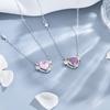 Ожерелье Fantasy Pink Diamond Love, милый и девичий дизайн, украшение на шею в виде цепочки на ключицу
