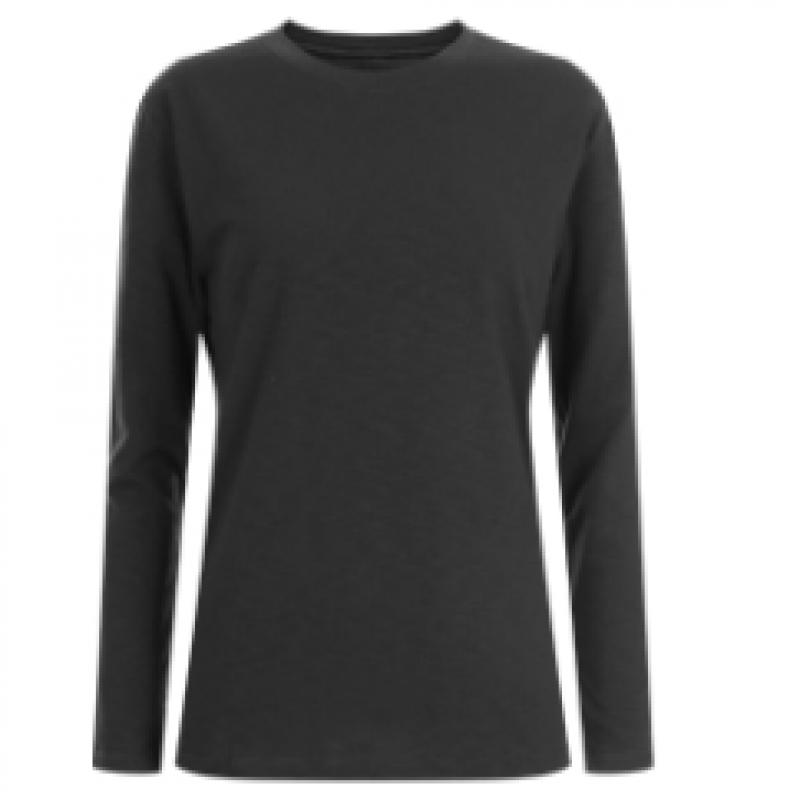 Shop Women Round Neck CoTTon Span Daily Plain Long Sleeve T shirT Dai Wsh 2032