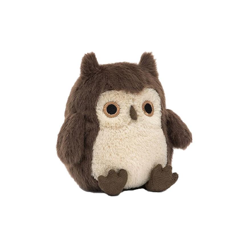 JELLYCAT Серия Птицы Коричневая Сова Милая Кукла Плюшевая Кукла Высота 11 см