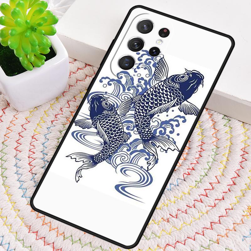 Чехол для телефона с изображением рыбы карпа для Samsung Galaxy note 10 pro S26 Ultra S23 S24 FE S25 S21 S22 PLUS ударопрочный чехол