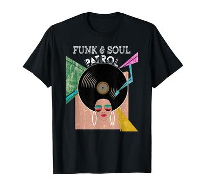 FUNK SOUL PATROL винтажная афро-графическая музыкальная футболка и футболка 70-х 80-х