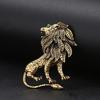 Vintage Men's Rhinestone Lion Brooch - Rugby Game Corsage Pin In Jewelry & Accessories