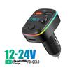 FM-передатчик Bluetooth 3.1A Type-C+двойной порт USB для автомобильной зарядки, беспроводной вызов со светодиодом, Aux, аудио, радио, модулятор, MP3-плеер