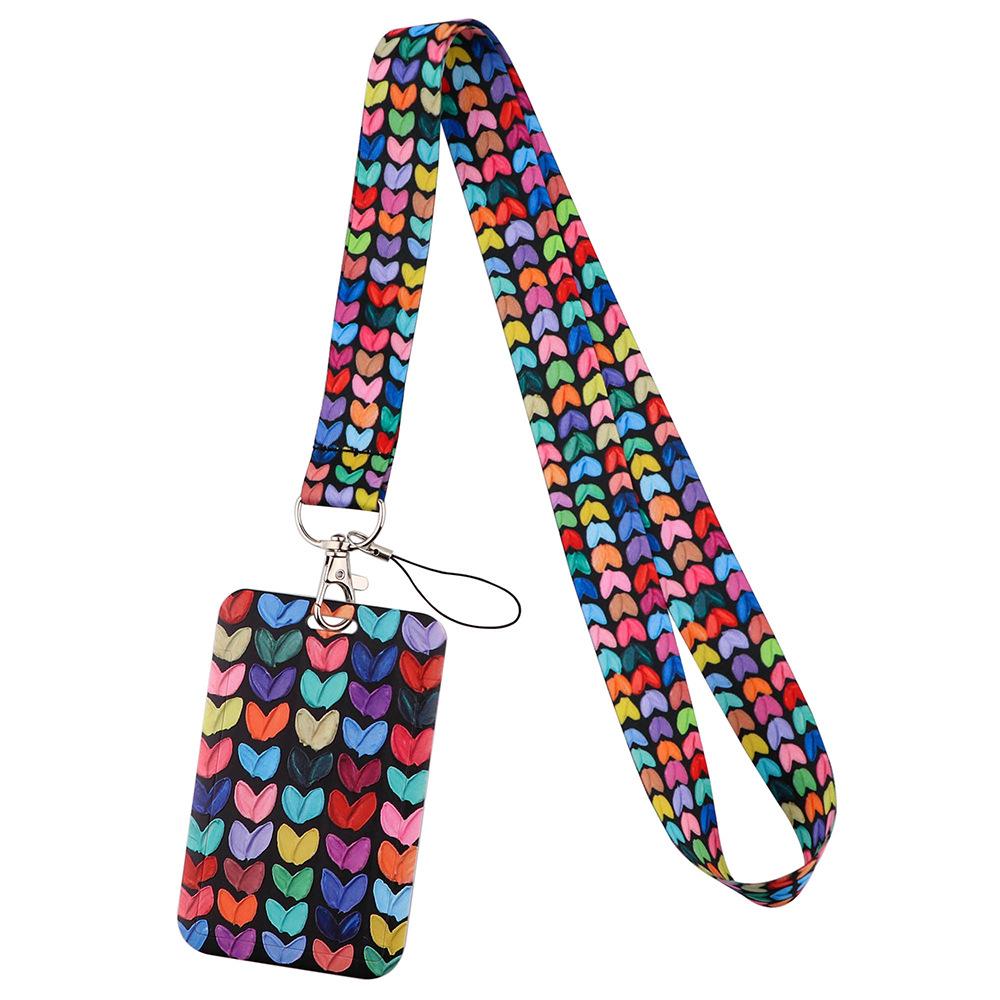 Cartoon Credential Card Holder Bags Doctor Nurse Neck Strap Lanyards Keychain Pass Card Holder Hang Rope Lariat Lanyard Gifts