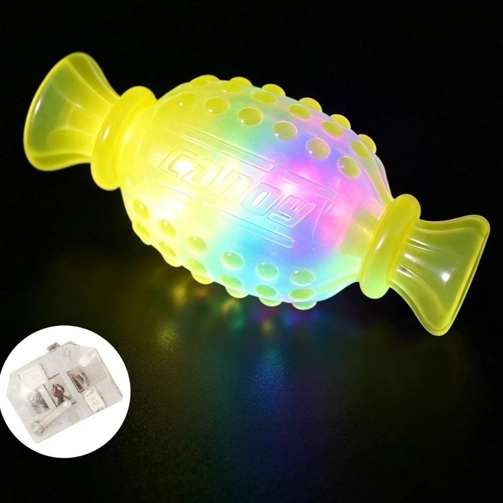 Bite Resistant Dog Glowing Candy Toy Elastic Squeaky Molar Candy Creative Dog Chew Toys Training