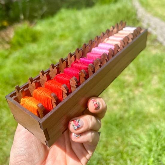 15 шт. деревянных катушек для ниток с изображением животных с коробкой для хранения, катушка для вышивки крестом, кролик, кошка, овца, карта ниток для вышивки крестом