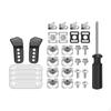 31x Football Helmet Repair Kit Visor Clips Screwdriver, Chin Strap Adapter for Hockey,