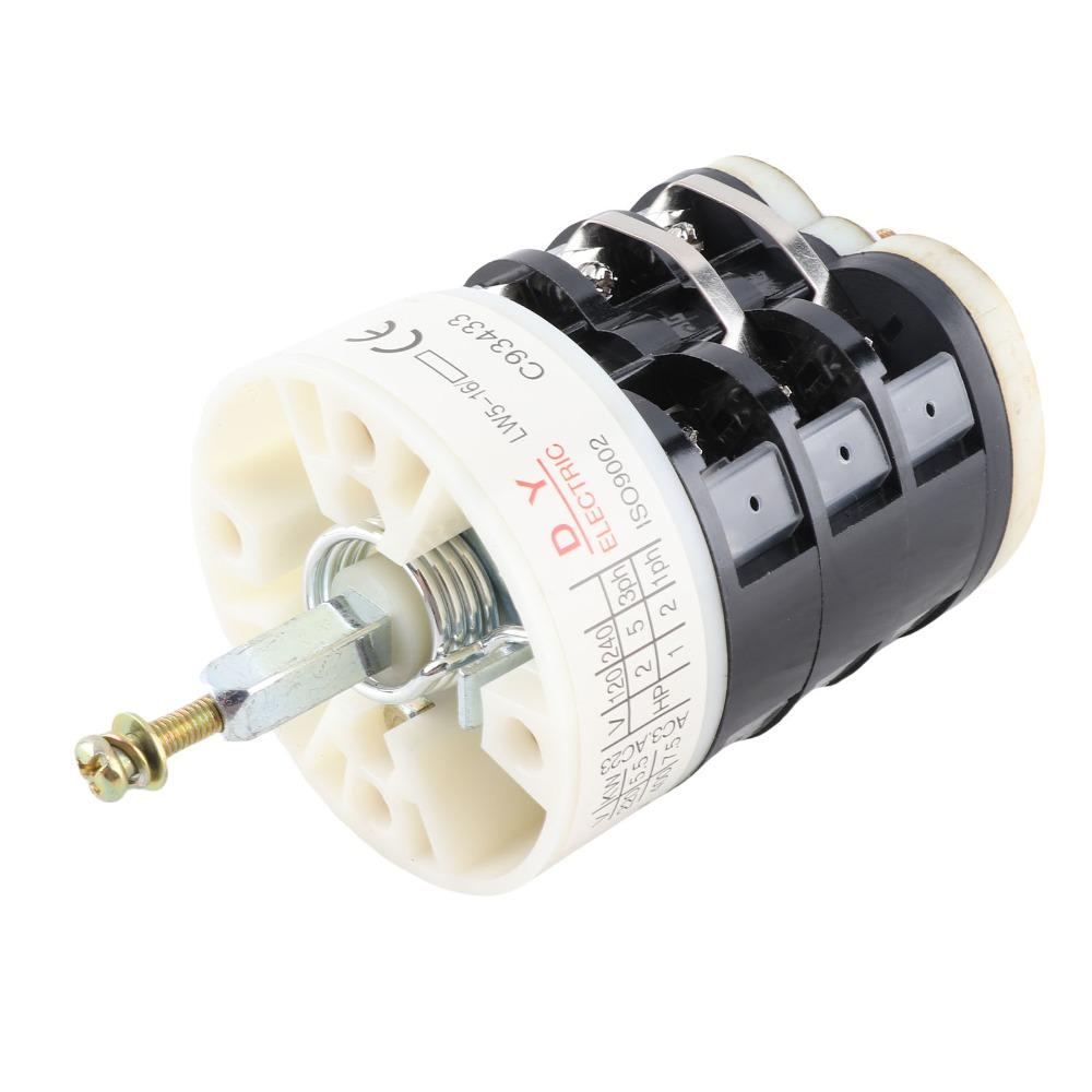 16A Current Motor Reversing Switch 220V / 380V Turn Table Control Switch Auto Repair Shops