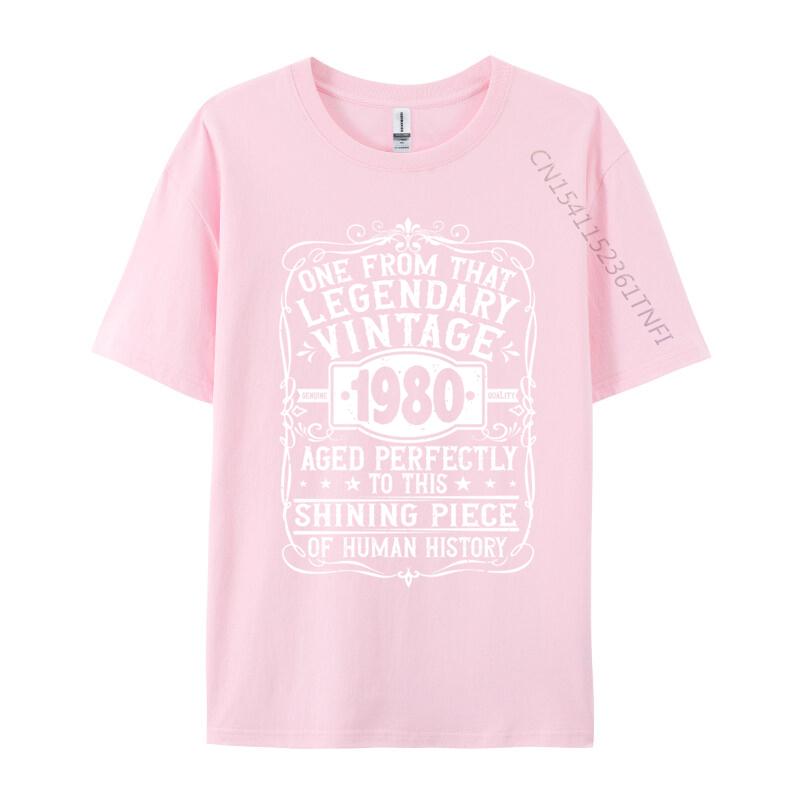 Luxury Designer TShirts 1980 Birthday Vintage 1980 Born In 1980 Made In 1980 TShirts For Unisex Family Top TShirt Discount