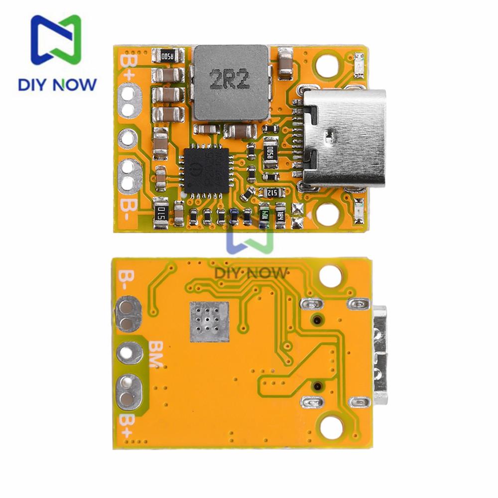 Модуль зарядки мини-литий-ионных аккумуляторов Type-C 2/3S с поддержкой быстрой зарядки QC и световыми индикаторами заряда