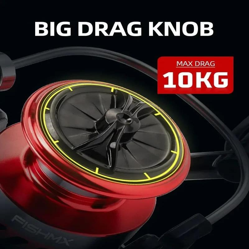 Катушка для спиннинга с металлической шпулей, 12 шарикоподшипников, катушка для ловли карпа, MQ2000-7000, металлическая леска, морская снасть