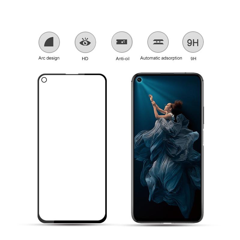 AMORUS Full Glue Full Cover Silk Printing Tempered Glass Screen Protector for Huawei Honor 20/nova 5T/Honor 20 Pro/Mate 30 Lite