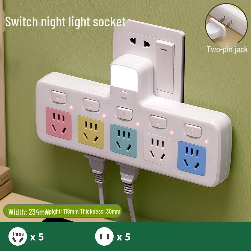 Pure Copper Multi-Function USB Power Strip with Wireless Plug Board