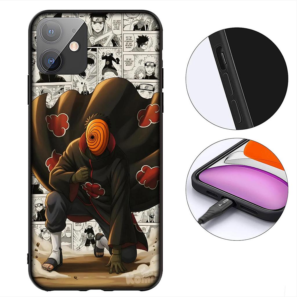 Wallpaper Tobi Uchiha Obito Narutos Cover for Apple iPhone 16 17 Air 14 15 Pro Max Plus 16+ 16E 14+ ProMax Coque Case