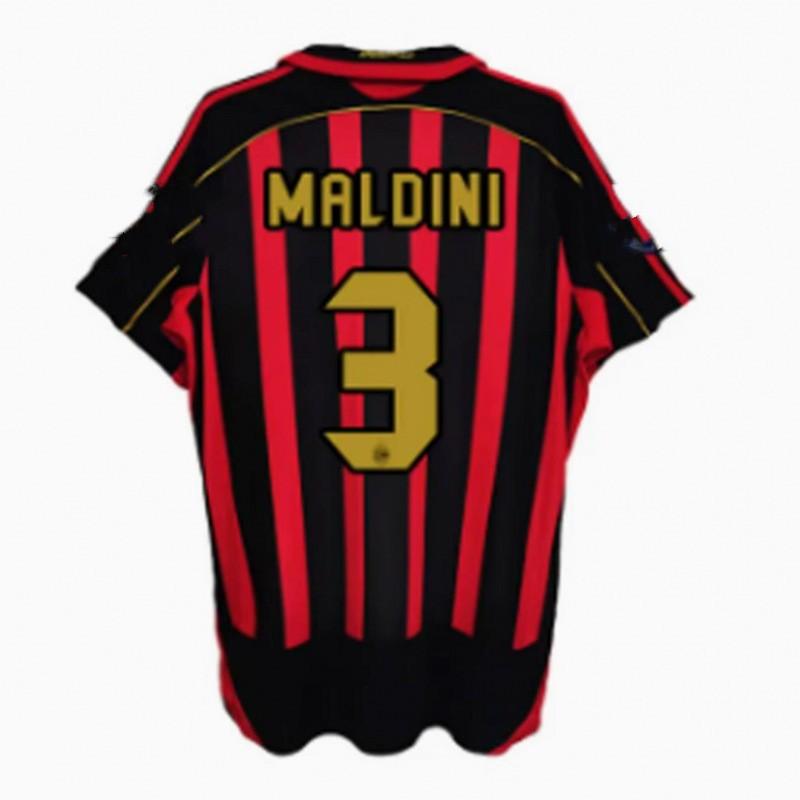 Retro AC Milan 2006-2007 Season Home Away Soccer Jersey Short Sleeve Men Women Adult Football Shirt