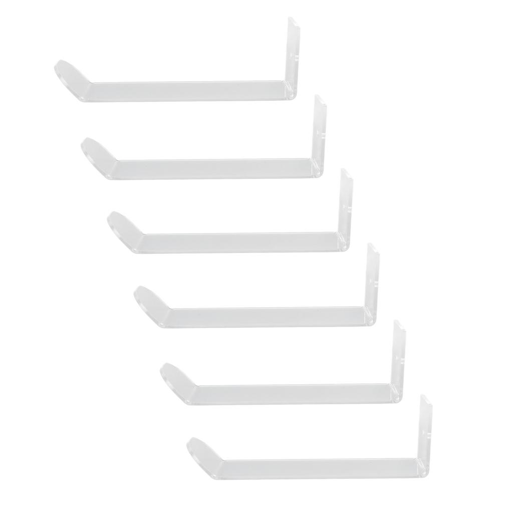 6pcs Acrylic Headband Holder Wall Clear Hanging Headband Organizer Storage Wall Mounted Headband